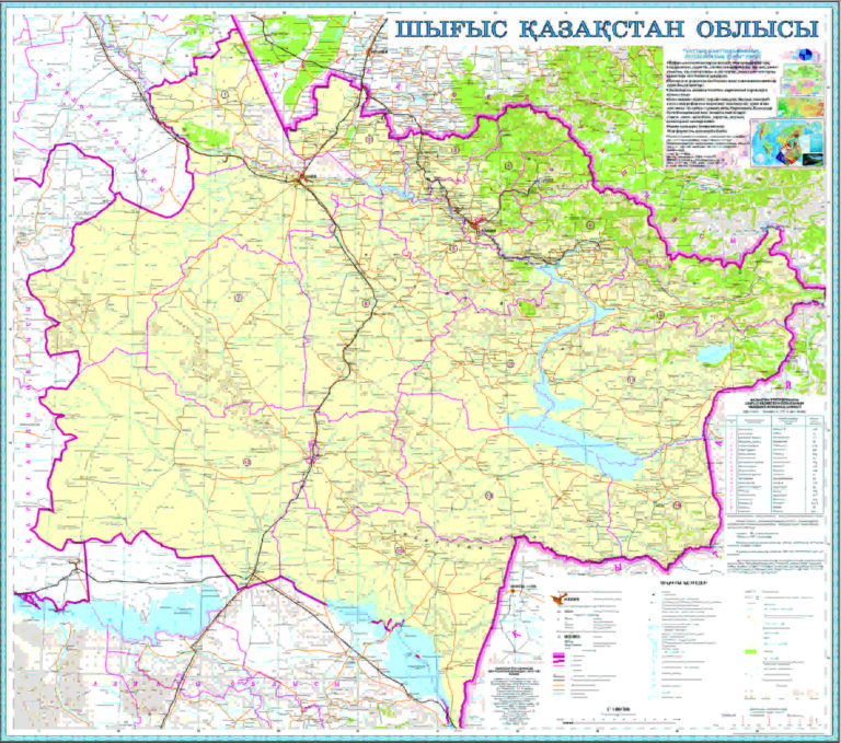 Зыряновск восточно казахстанская область карта